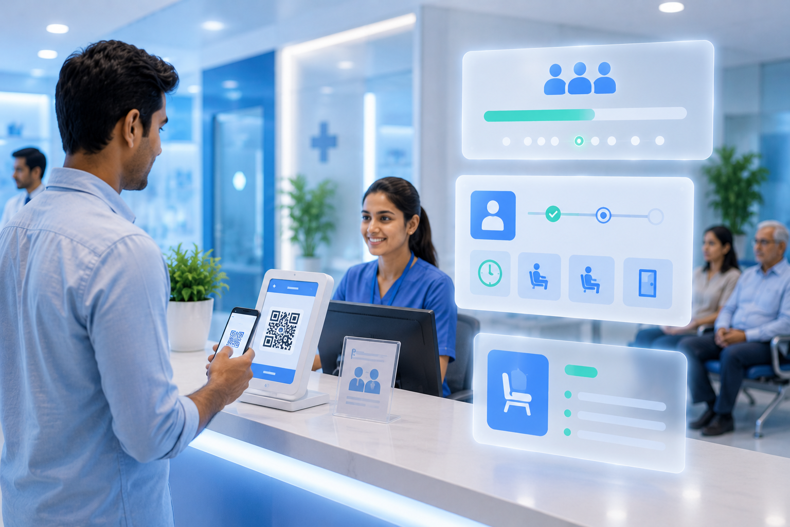 Smart QR code based appointment booking workflow for hospital OPD registration